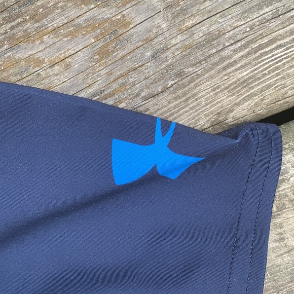 Under Armour Men's UA Beast Shark Compression Shirt, Midnight Navy - Picture 4 of 7